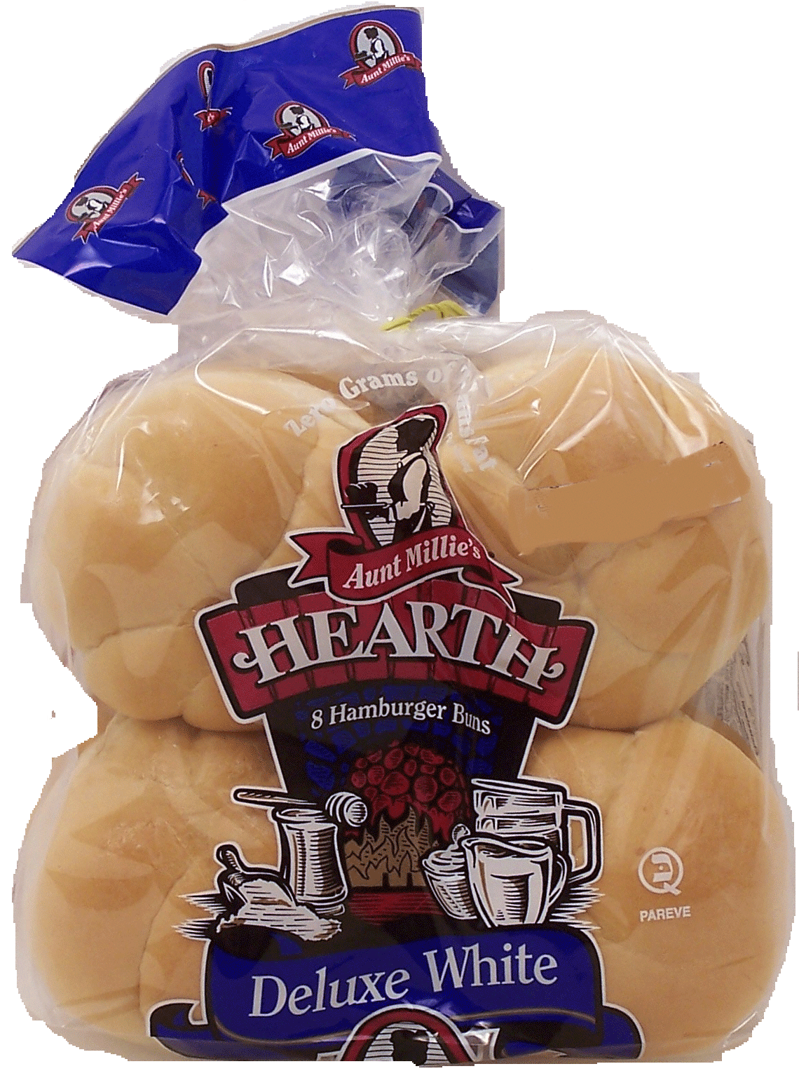 Aunt Mille&nbsp;Deluxe&nbsp;white hamburger buns, 8-count Full-Size Picture